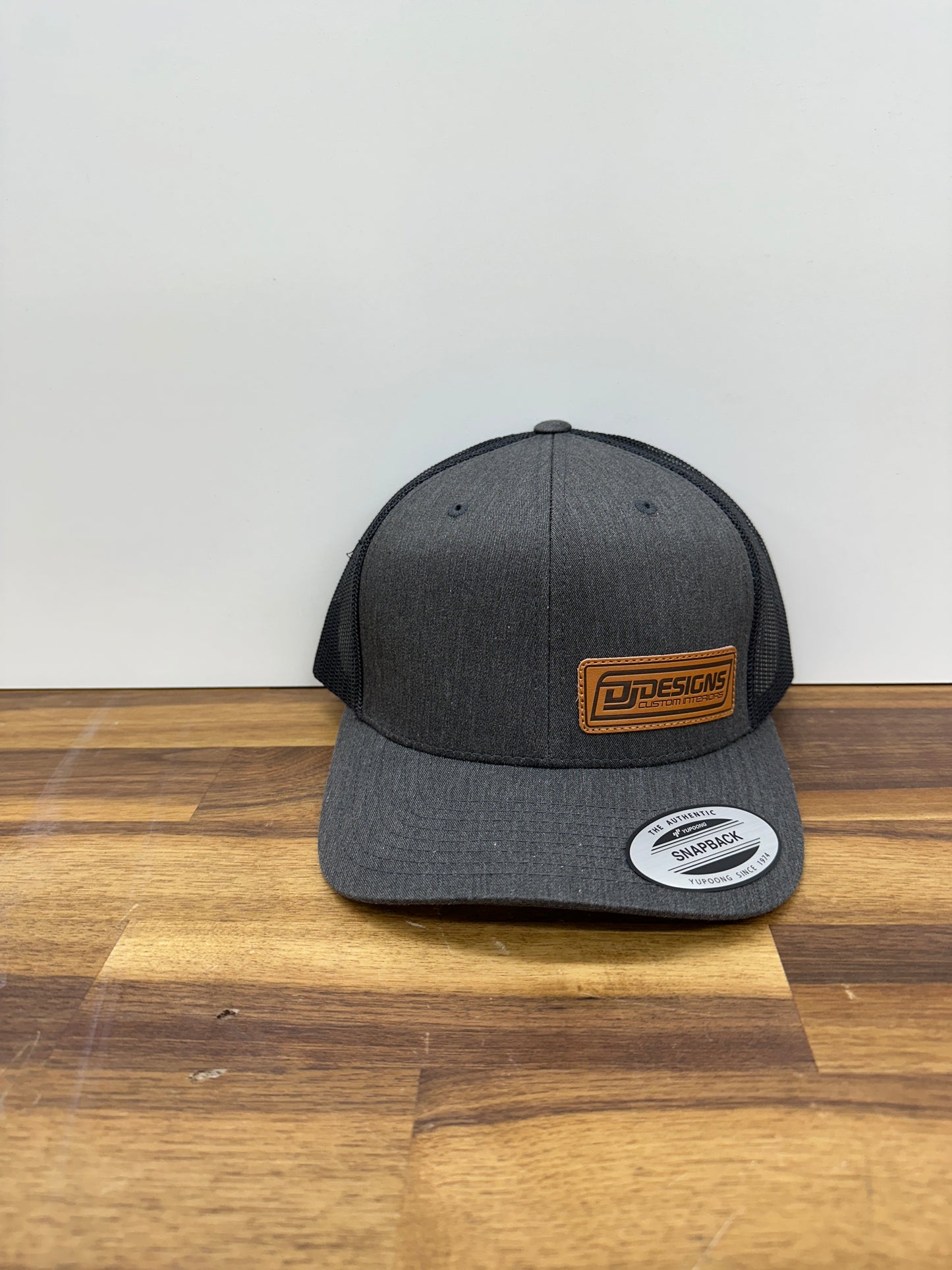 DJ Designs Snapback Leather Patch Hat