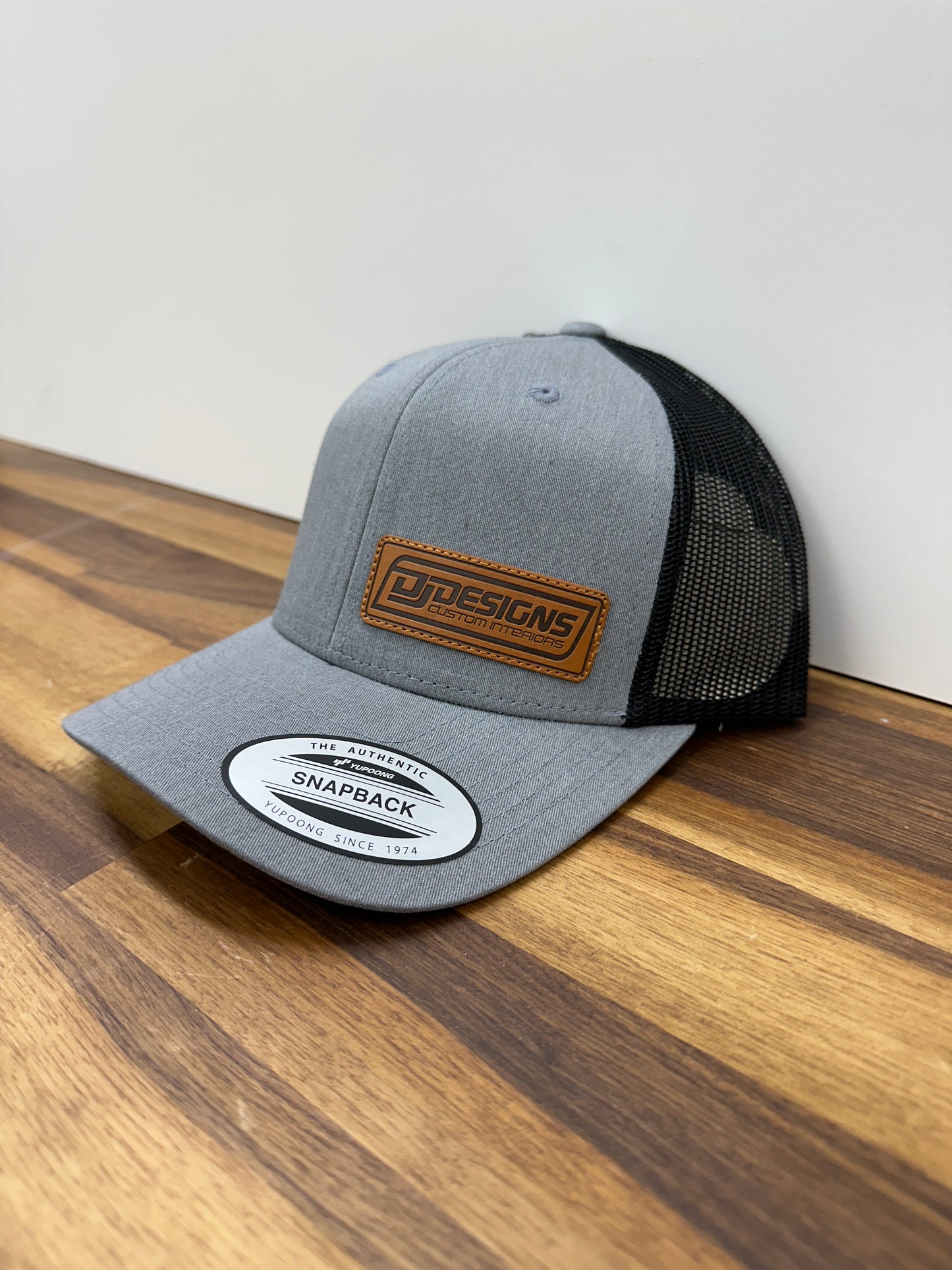 DJ Designs Snapback Leather Patch Hat